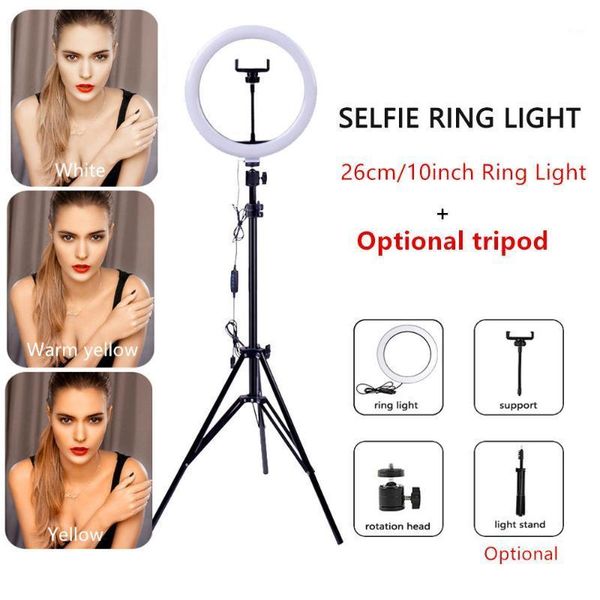 26cm/10in led selfie ring light dimmable ring lamp p video camera phone light for youtu vlog fill optional with tripod1
26cm/10in led selfie ring light dimmable ring lamp p video camera phone light for youtu vlog fill optional with tripod1