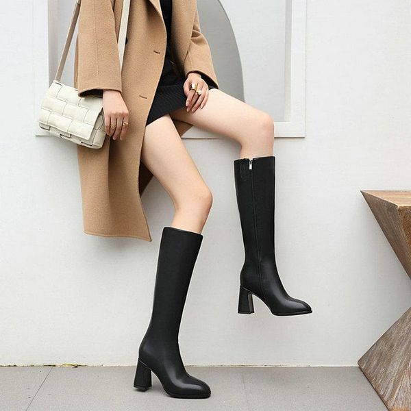 solid plain color beige black winter fall female boots zipper block high heels knee high boots for women lady size 44 451
solid plain color beige black winter fall female boots zipper block high heels knee high boots for women lady size 44 451