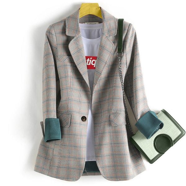 bella philosophy women long sleeve single button blazers office lady elegant slim casual plaid blazer coat bleazer mujer 201023, White;black
bella philosophy women long sleeve single button blazers office lady elegant slim casual plaid blazer coat bleazer mujer 201023, White;black