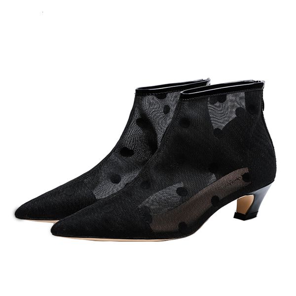 fashion summer women pointy stiletto black mesh heels ladies mid heel short boots botas boty ylpd
fashion summer women pointy stiletto black mesh heels ladies mid heel short boots botas boty ylpd