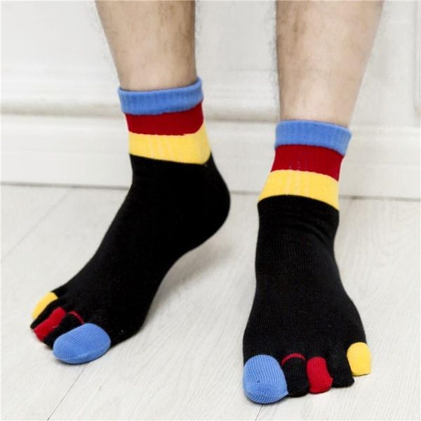 3 pairs men's five finger socks cotton low tube 5 finger toe socks comfortable sweat toe splitting colorful male1, Black
3 pairs men's five finger socks cotton low tube 5 finger toe socks comfortable sweat toe splitting colorful male1, Black