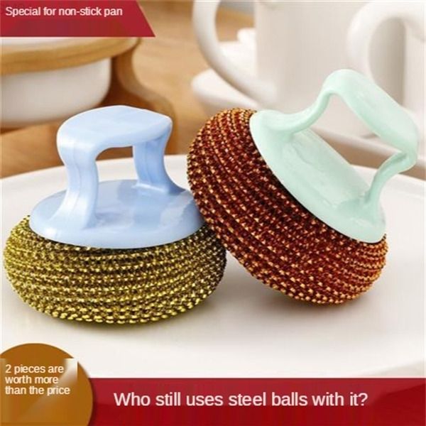 kitchen washing shenji cleaning handle new pet steel ball dishwasher brush not oil pan special
kitchen washing shenji cleaning handle new pet steel ball dishwasher brush not oil pan special