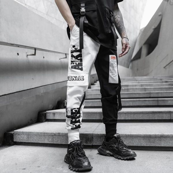 men black white patchwork hip hop casual pants ribbons streetwear joggers man spring summer korean slim sweatpants
men black white patchwork hip hop casual pants ribbons streetwear joggers man spring summer korean slim sweatpants