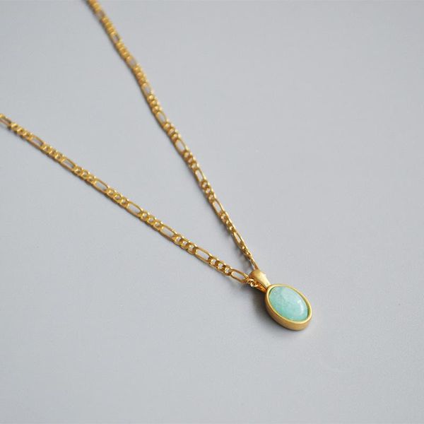 pendant necklaces european and american small group copper retro blue true stone simple temperament short necklace, Silver
pendant necklaces european and american small group copper retro blue true stone simple temperament short necklace, Silver
