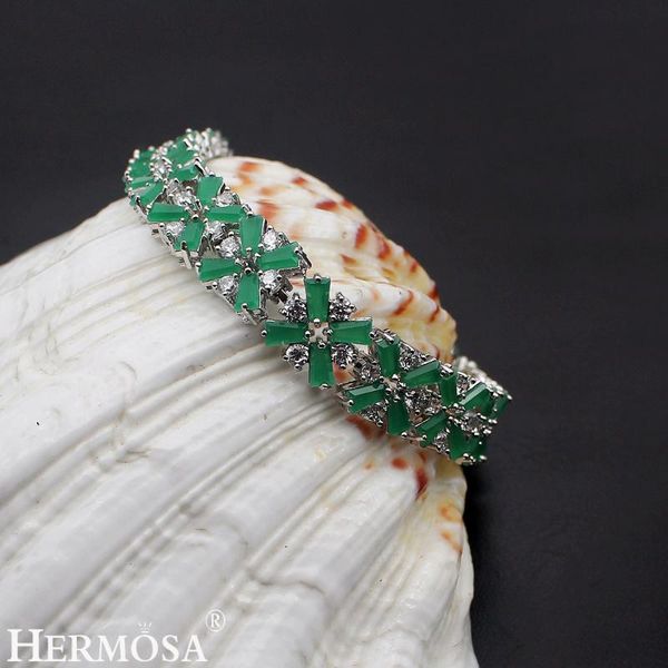 link, chain hermosa jewelry charming x shiny green silver color bracelet 7" 18cm, Black
link, chain hermosa jewelry charming x shiny green silver color bracelet 7" 18cm, Black