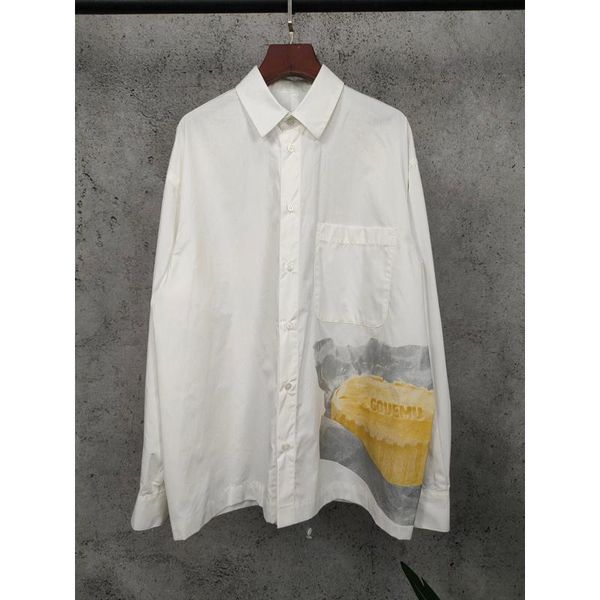 11.18 autumn winter new loose casual cotton shirt women fashion print pattern single breasted long sleeve temperament blouse, White
11.18 autumn winter new loose casual cotton shirt women fashion print pattern single breasted long sleeve temperament blouse, White