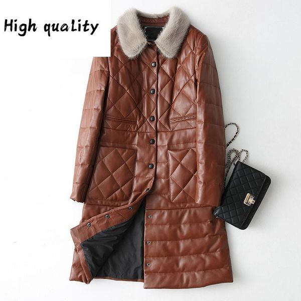 2020 sheepskin real coat for women genuine leather jacket long winter women's down jackets collar 28220 wyq1125, Black
2020 sheepskin real coat for women genuine leather jacket long winter women's down jackets collar 28220 wyq1125, Black