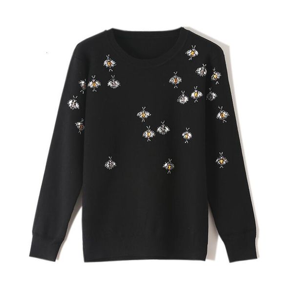 2021 deluxe autumn black winter pullovers women's knitted sweaters track diamond jumper ladies sweater p2055 lnys, White;black