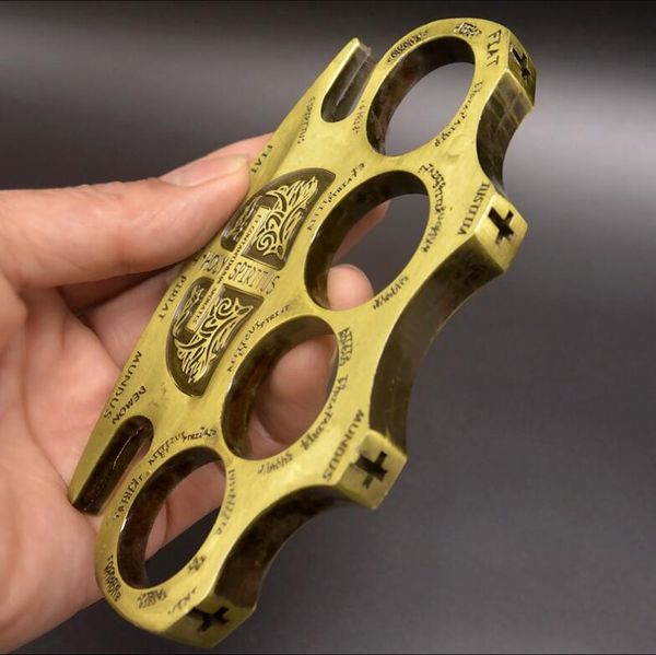 new constantine mafia cardinal revenge silver brass knuckle dusters self defense tools3213
