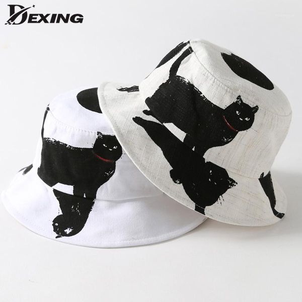 cloches printed black cat bucket hat men women japanese fisherman hats cotton street hip hop panama fishing cap sun hat1
cloches printed black cat bucket hat men women japanese fisherman hats cotton street hip hop panama fishing cap sun hat1