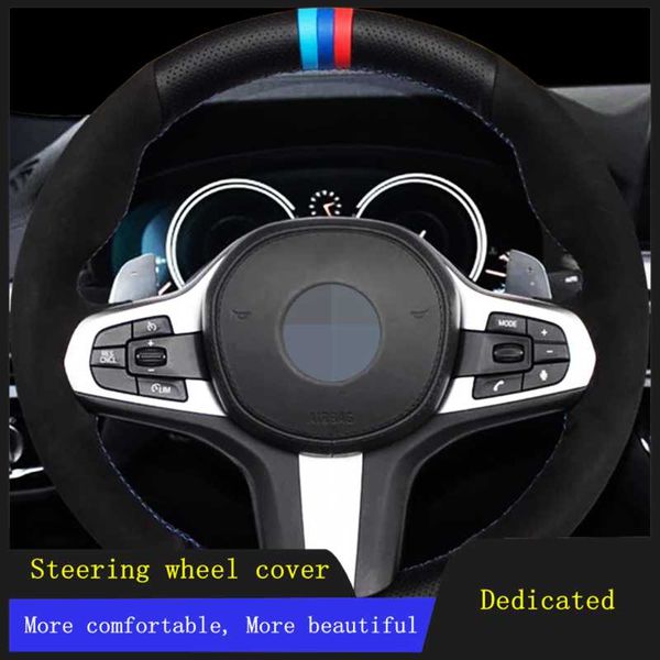 diy car steering wheel cover black hand-stitched soft suede for m sport g31 g30 g32 g20 g21 g14 g15 g16 x3 g01 x4 g02 x5 g05
diy car steering wheel cover black hand-stitched soft suede for m sport g31 g30 g32 g20 g21 g14 g15 g16 x3 g01 x4 g02 x5 g05