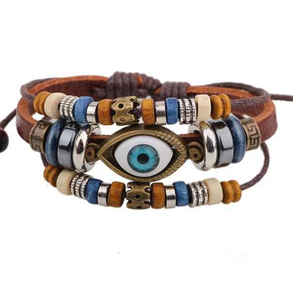 evil genuine mens leather brown real eyes beads adjustable retro vintage bracelets bangles fashion jewelry gift, Black
evil genuine mens leather brown real eyes beads adjustable retro vintage bracelets bangles fashion jewelry gift, Black