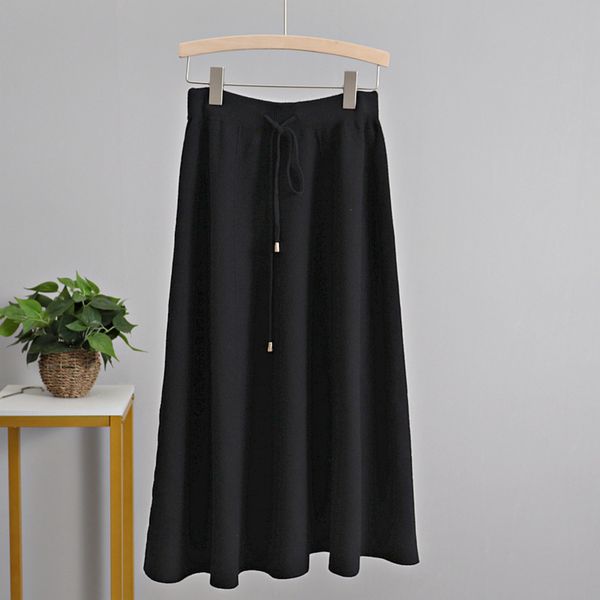 gigogou long knit women sweater skirt drawstring high waist a line skirt autumn winter thick warm midi party skirts female q1209, Black
gigogou long knit women sweater skirt drawstring high waist a line skirt autumn winter thick warm midi party skirts female q1209, Black