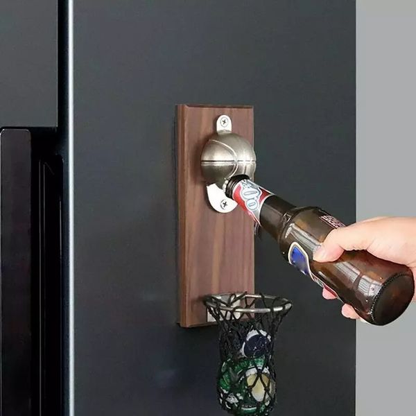creative bottle opener basketball wall bottle opener wall mounted with magnetic beer opener gift kitchen tools
creative bottle opener basketball wall bottle opener wall mounted with magnetic beer opener gift kitchen tools