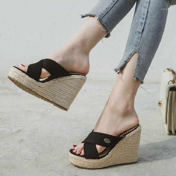 sianie tianie 2020 platform sandals wedges shoes for women espadrilles women slides plus size 34-43 woman mules beach slippers1, Black
sianie tianie 2020 platform sandals wedges shoes for women espadrilles women slides plus size 34-43 woman mules beach slippers1, Black