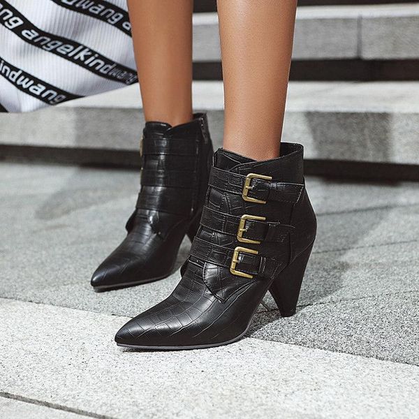 boots 2021 autumn women pu leather wedge high heel ankle pointed toe winter cowboy fashion western black 43
boots 2021 autumn women pu leather wedge high heel ankle pointed toe winter cowboy fashion western black 43