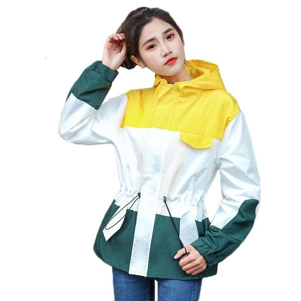 2021 new women's hooded trench coat spring autumn korean patchwork outwear large size long sleeve thin casual windbreaker female y70 5, Tan;black
2021 new women's hooded trench coat spring autumn korean patchwork outwear large size long sleeve thin casual windbreaker female y70 5, Tan;black