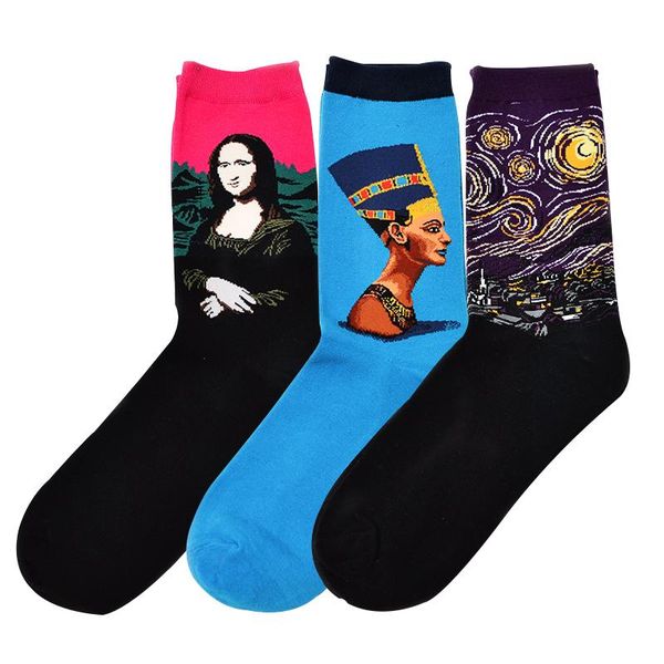 3 пар / серия горячий dropshipping зима ретро женщины new art van gogh mural world famous картина маслом серии женский носки смешные носки w, Black
3 пар / серия горячий dropshipping зима ретро женщины new art van gogh mural world famous картина маслом серии женский носки смешные носки w, Black