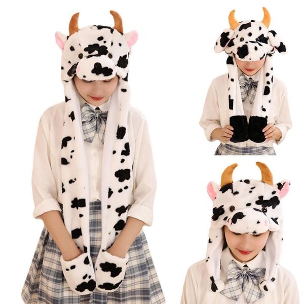 kids cute milk cow animal plush hat with moving ears winter fluffy warm stuffed beanie earflap cap scarf cosplay props, Blue;gray
kids cute milk cow animal plush hat with moving ears winter fluffy warm stuffed beanie earflap cap scarf cosplay props, Blue;gray