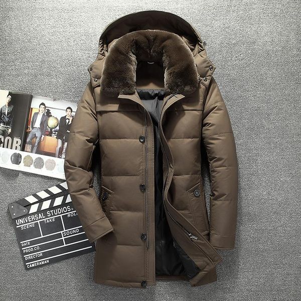 men's down & parkas winter jacket fur collar hat detachable long coat duck men doudoune homme thick, Black
men's down & parkas winter jacket fur collar hat detachable long coat duck men doudoune homme thick, Black