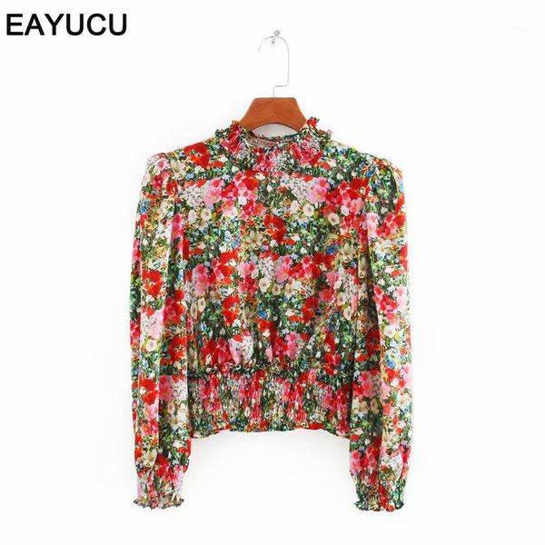 eayucu 2020 women vintage stand collar floral print kimono blouse women pleats lantern sleeve chic shirt chemise et0341, White
eayucu 2020 women vintage stand collar floral print kimono blouse women pleats lantern sleeve chic shirt chemise et0341, White