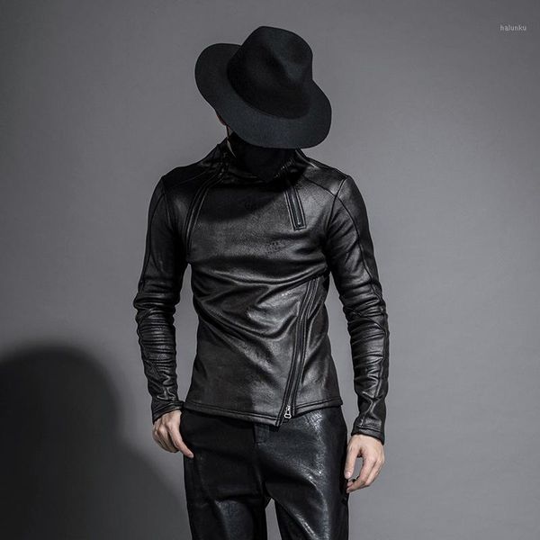 men's fur & faux autumn winter men stand collar warm fleece lining jacket pullover gothic slim fit punk coat black motorcycle pu leathe
men's fur & faux autumn winter men stand collar warm fleece lining jacket pullover gothic slim fit punk coat black motorcycle pu leathe