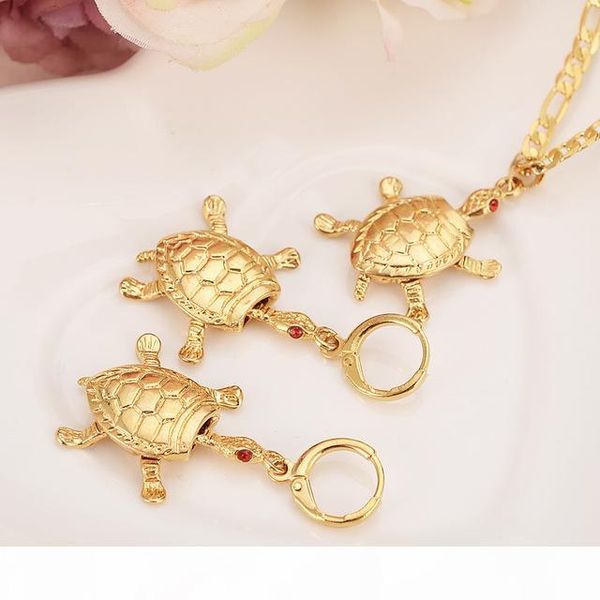 classics 14 k solid gold finish tortoise red cz stone pendant earrins figaro chain women papua new girls kids party jewelry png, Silver
classics 14 k solid gold finish tortoise red cz stone pendant earrins figaro chain women papua new girls kids party jewelry png, Silver