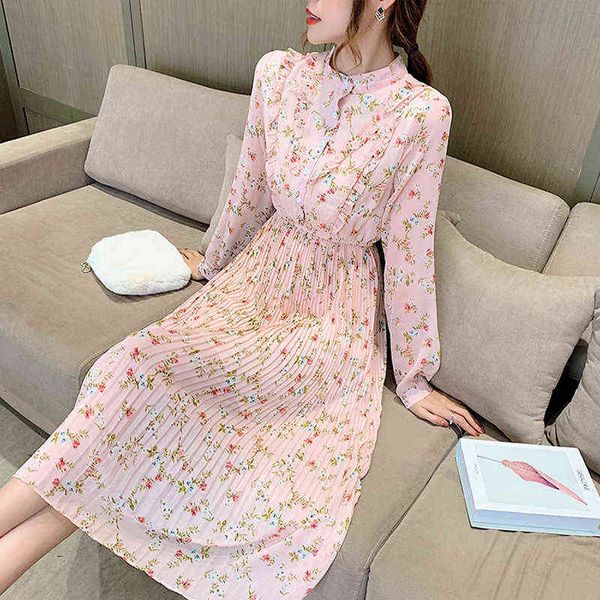luxury dress floral chiffon long sleeve dresses 2022 autumn french age reducing slim medium length skirt, Black;gray
luxury dress floral chiffon long sleeve dresses 2022 autumn french age reducing slim medium length skirt, Black;gray