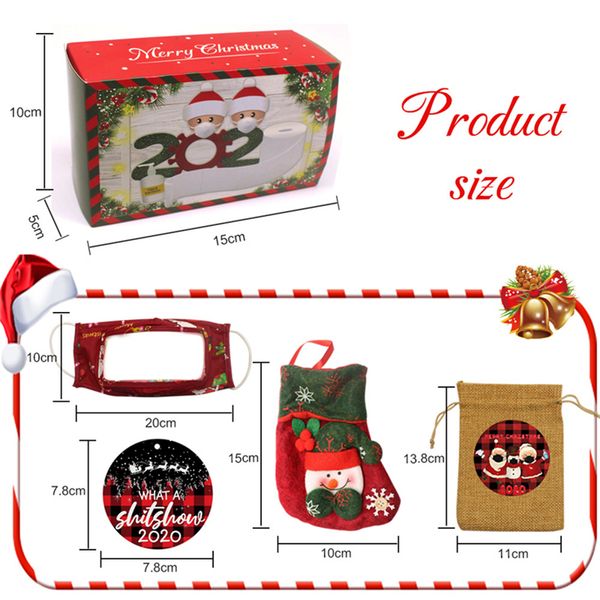 christmas decorations protective suit 1pack=1box= round circle christmas ornament*4 +gift candy bags*2 +face mask*2 + stockings*1 e111704
christmas decorations protective suit 1pack=1box= round circle christmas ornament*4 +gift candy bags*2 +face mask*2 + stockings*1 e111704