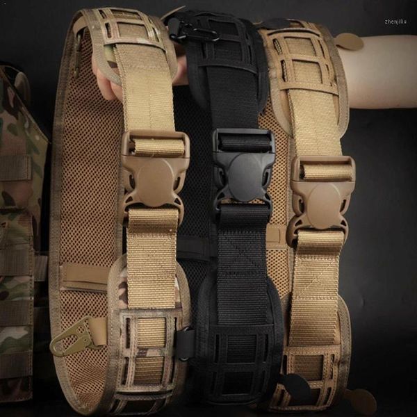 waist support tactical belt adjustable army padded girdle soft hunting outer shooting belts i1l01, Black;gray
waist support tactical belt adjustable army padded girdle soft hunting outer shooting belts i1l01, Black;gray