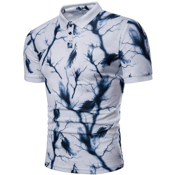 men's polos european fashion leaf print short sleeve lapel shirt chinese ink printing casual t-shirt, White;black
men's polos european fashion leaf print short sleeve lapel shirt chinese ink printing casual t-shirt, White;black