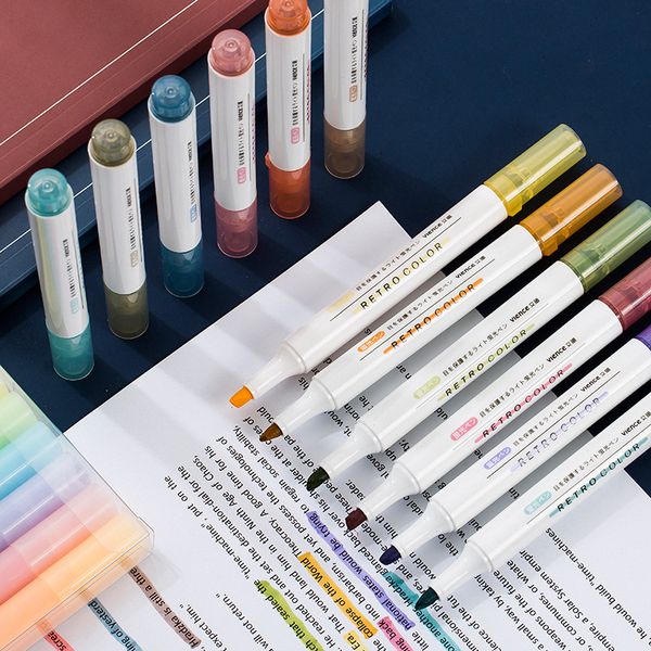 6PCS/Set Morandi Fluorescent Pen Cute Creativity Highlighter Pen For Students Colored Marker Pens kawaii Stationery Art Supplies
6PCS/Set Morandi Fluorescent Pen Cute Creativity Highlighter Pen For Students Colored Marker Pens kawaii Stationery Art Supplies