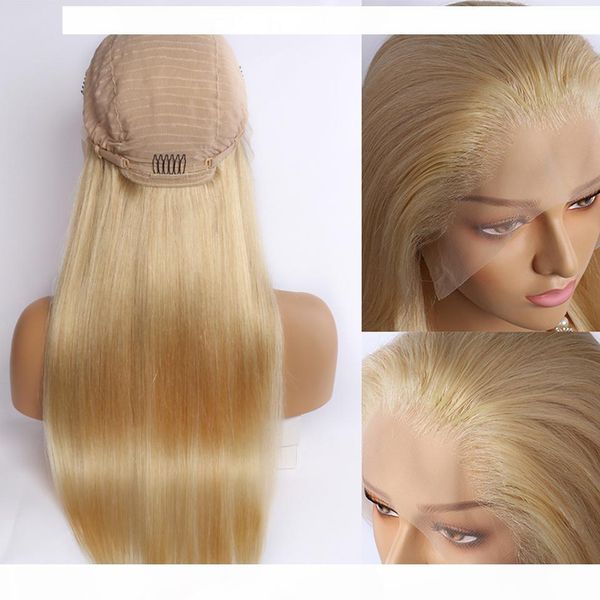 d glueless 613 blonde lace frontal wig 100 %raw unprocessed virgin brazilian straight honey blonde human hair full lace wigs, Black;brown
d glueless 613 blonde lace frontal wig 100 %raw unprocessed virgin brazilian straight honey blonde human hair full lace wigs, Black;brown