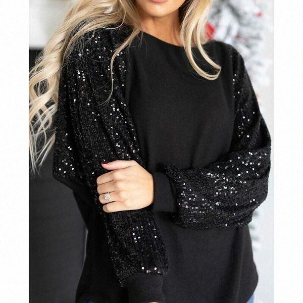 women's t shirt plain sparkly glittery patchwork round neck basic lantern sleeve green black wine n7ah#, White
women's t shirt plain sparkly glittery patchwork round neck basic lantern sleeve green black wine n7ah#, White