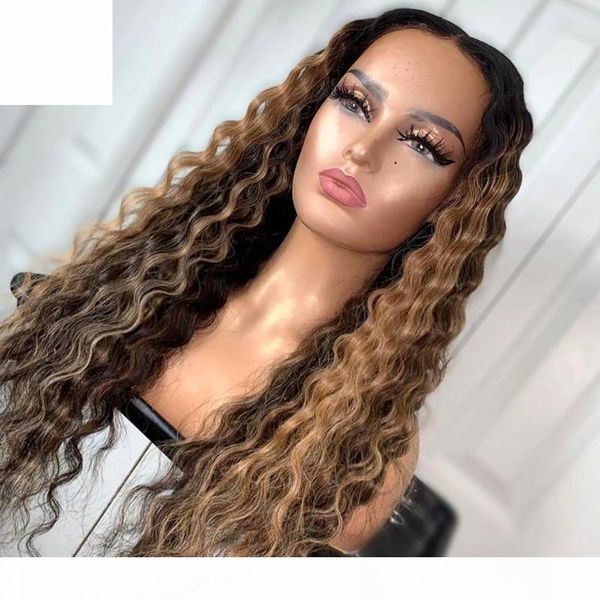 highlight color human hair wig brazilian remy hair lace front wigs preplucked deep wave wigs for women, Black;brown
highlight color human hair wig brazilian remy hair lace front wigs preplucked deep wave wigs for women, Black;brown