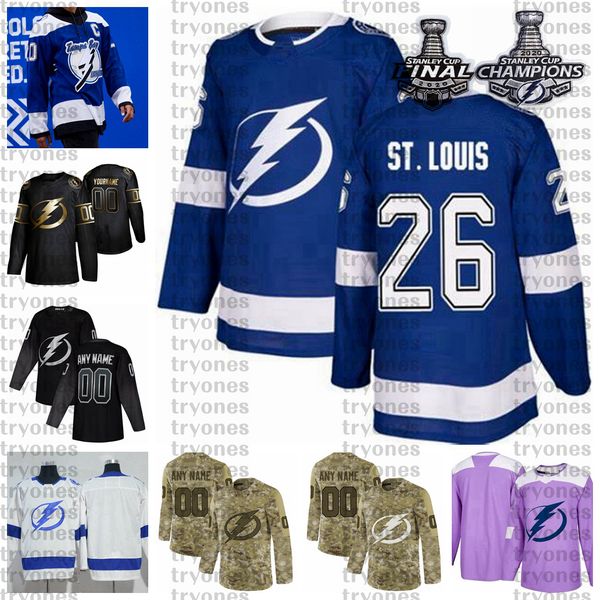 2021 reverse retro custom 26 martin st. louis tampa bay lightning champions hockey jersey golden edition camo veterans day fights cancer, Black;red
2021 reverse retro custom 26 martin st. louis tampa bay lightning champions hockey jersey golden edition camo veterans day fights cancer, Black;red