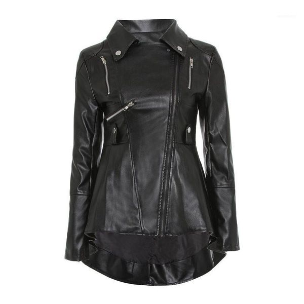 women pu jackets casual gothic black plus size punk slim lapel zipper solid coats office lady female fashion goth overcoats1, Black;brown
women pu jackets casual gothic black plus size punk slim lapel zipper solid coats office lady female fashion goth overcoats1, Black;brown
