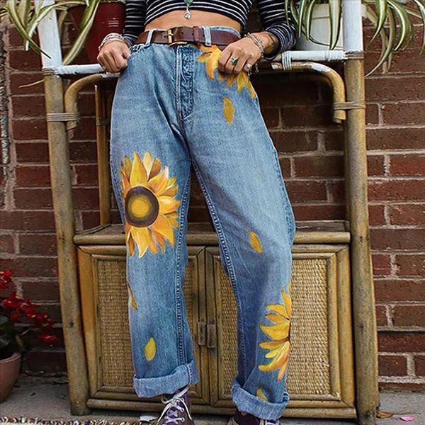 2020 джинсы для женщин джинсы середины талии ladycasual тонкие подсолнухи printslim брюки длиной дроп, Blue
2020 джинсы для женщин джинсы середины талии ladycasual тонкие подсолнухи printslim брюки длиной дроп, Blue