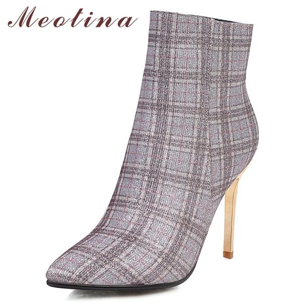 meotina winter ankle boots women glitter stiletto heel short boots mixed colors super high heel shoes ladies fall big size 33-43, Black
meotina winter ankle boots women glitter stiletto heel short boots mixed colors super high heel shoes ladies fall big size 33-43, Black