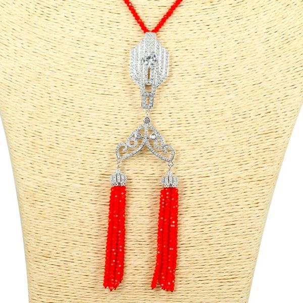pendant necklaces women design vintage jewelry crystal freshwater pearl beads strand chain pink red tassel long necklace, Silver
pendant necklaces women design vintage jewelry crystal freshwater pearl beads strand chain pink red tassel long necklace, Silver