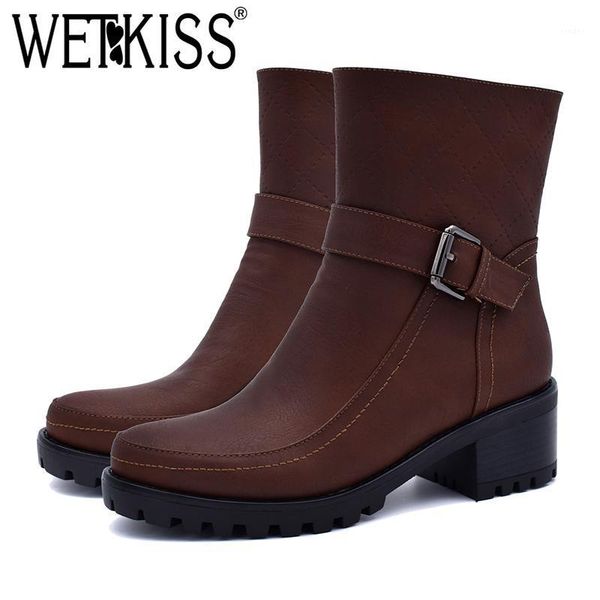 boots wetkiss 2021 high heels big size pu women round toe square winter fashion ladies shoes platform footwear1, Black
boots wetkiss 2021 high heels big size pu women round toe square winter fashion ladies shoes platform footwear1, Black
