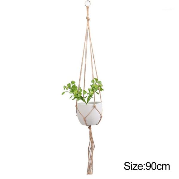 retro rope macrame plant hanger flower plant pot holder hanging rope basket handmade fine net lanyard1, Black;white
retro rope macrame plant hanger flower plant pot holder hanging rope basket handmade fine net lanyard1, Black;white