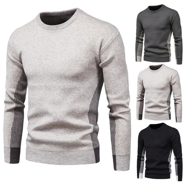 2020 new autumn men's sweater pullovers in contrasting colours round neck side striped sweater black mens clothing, White;black
2020 new autumn men's sweater pullovers in contrasting colours round neck side striped sweater black mens clothing, White;black