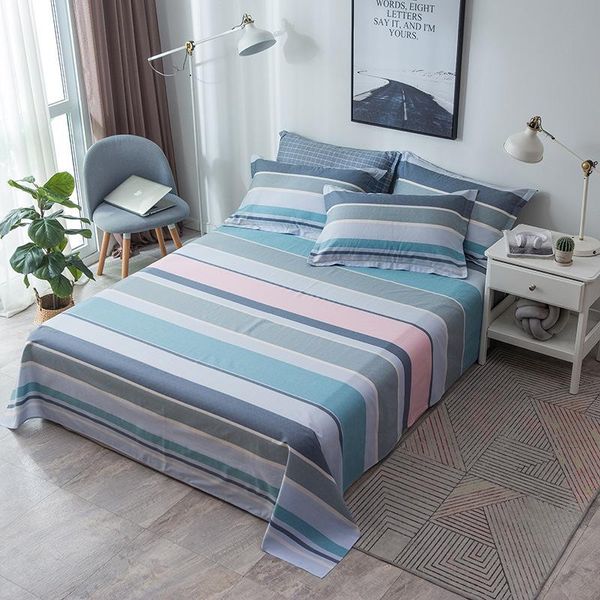 1pc 100% cotton stripe flat sheet for children adults single double bed flat bedsheets (no case) xf704-1
1pc 100% cotton stripe flat sheet for children adults single double bed flat bedsheets (no case) xf704-1