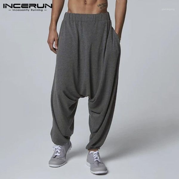 incerun solid color men harem pants loose vintage elastic waist joggers drop crotch pants streetwear 2020 casual trousers men1, Black
incerun solid color men harem pants loose vintage elastic waist joggers drop crotch pants streetwear 2020 casual trousers men1, Black