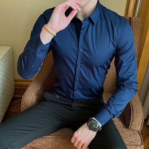 2019 new fashion cotton long sleeve solid color slim men social casual business white black formal shirt asian size 8xl
2019 new fashion cotton long sleeve solid color slim men social casual business white black formal shirt asian size 8xl