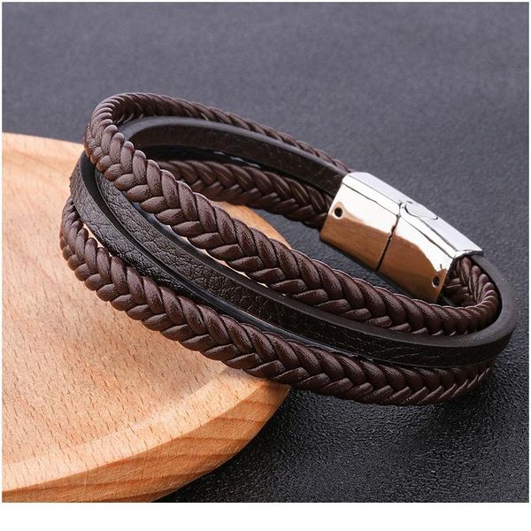 multi-layer pu leather rope hand-woven vintage magnetic buckle jewelry bracelet men's bracelet multi- qylhgu
multi-layer pu leather rope hand-woven vintage magnetic buckle jewelry bracelet men's bracelet multi- qylhgu