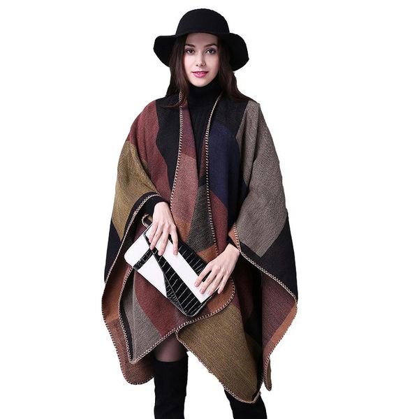 ysdnchi 2020 winter scarf big size shawls women wool scarfs warm poncho plaid scarf imitation femininas cashmere scarves accesso, Blue;gray
ysdnchi 2020 winter scarf big size shawls women wool scarfs warm poncho plaid scarf imitation femininas cashmere scarves accesso, Blue;gray