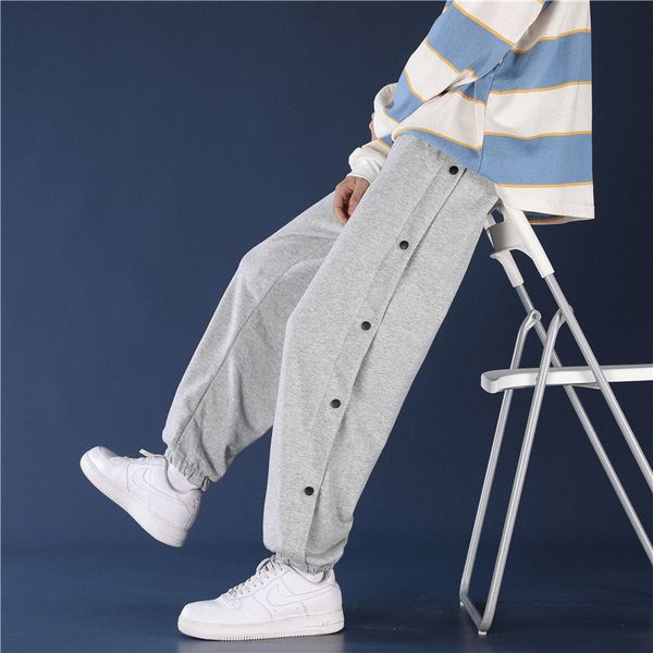 winter 2020 new men's breasted sports casual harlem loose trend long pants straight leggings, Black
winter 2020 new men's breasted sports casual harlem loose trend long pants straight leggings, Black