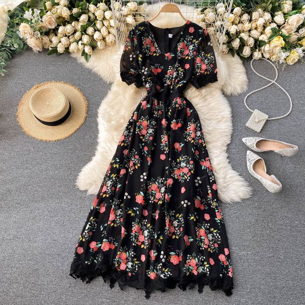 2021 new singiny impression feminine dress sweet puff neck splice lace dresses summer holiday line dressed long 1gdj, Black;gray
2021 new singiny impression feminine dress sweet puff neck splice lace dresses summer holiday line dressed long 1gdj, Black;gray